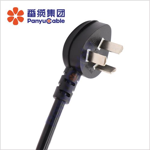 單相兩極帶接地不可拆線插頭