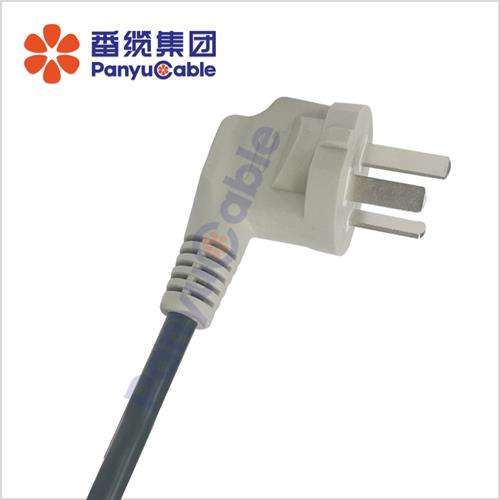 單相兩極帶接地不可拆線插頭