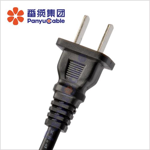 單相兩極不可拆線插頭