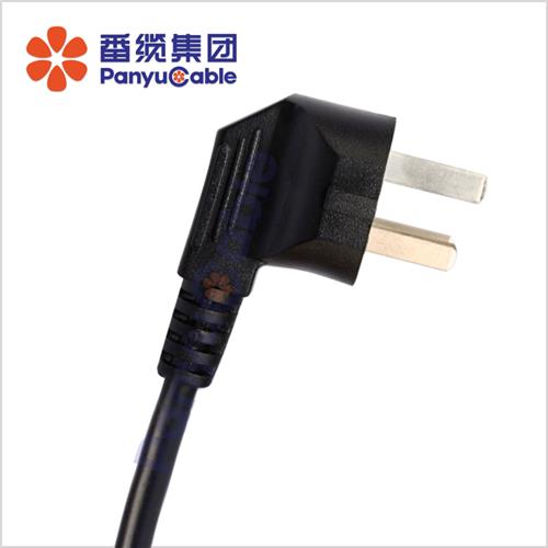 單相兩極帶接地不可拆線插頭