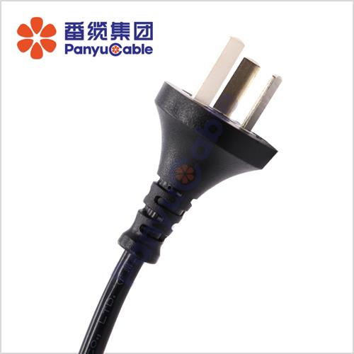 單相兩極帶接地不可拆線插頭