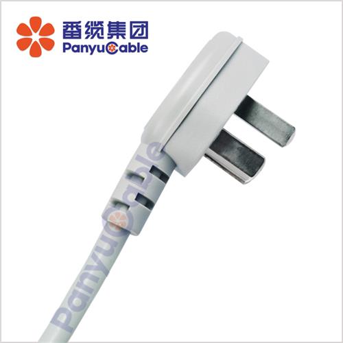 單相兩極帶接地不可拆線插頭