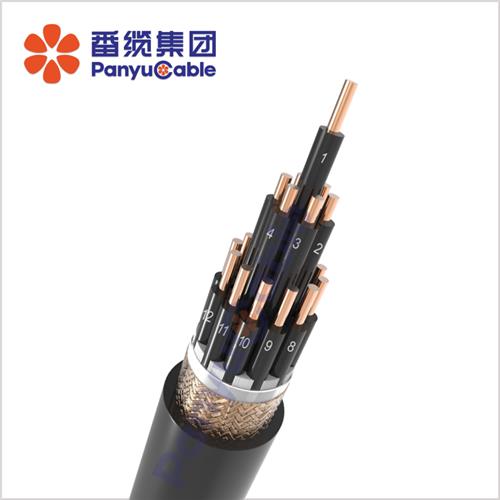 銅芯聚氯乙烯絕緣聚氯乙烯護(hù)套銅絲編織屏蔽控制電纜